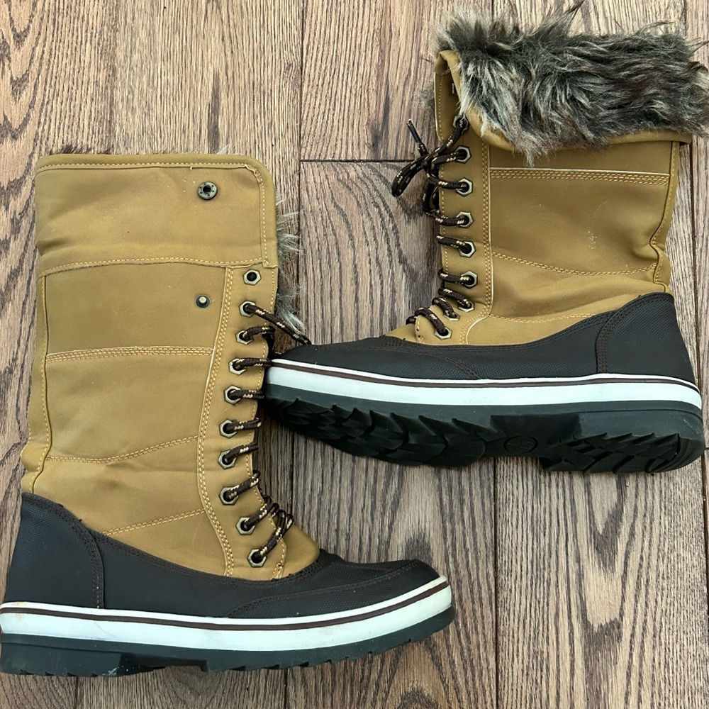 Winter boots with fur